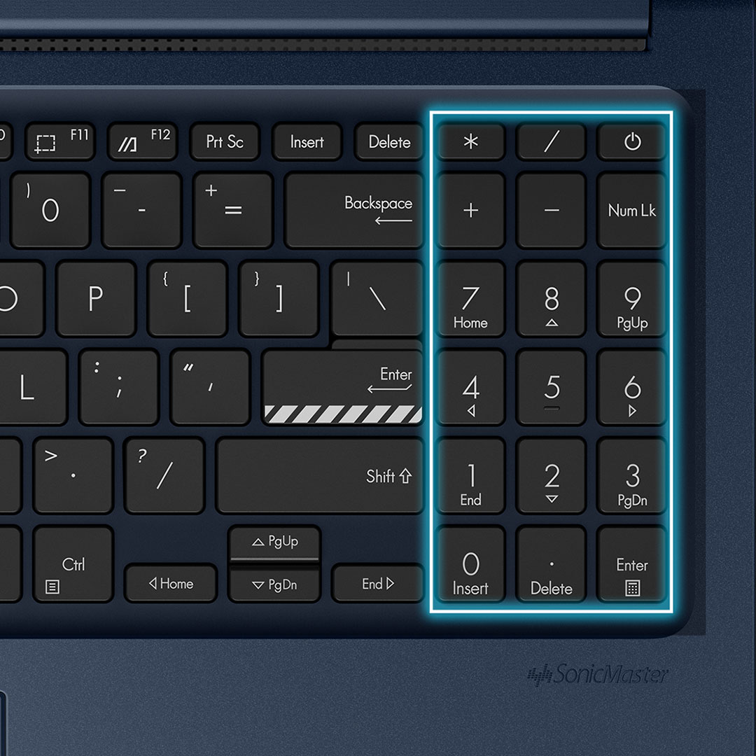 Vollwertiges Numpad